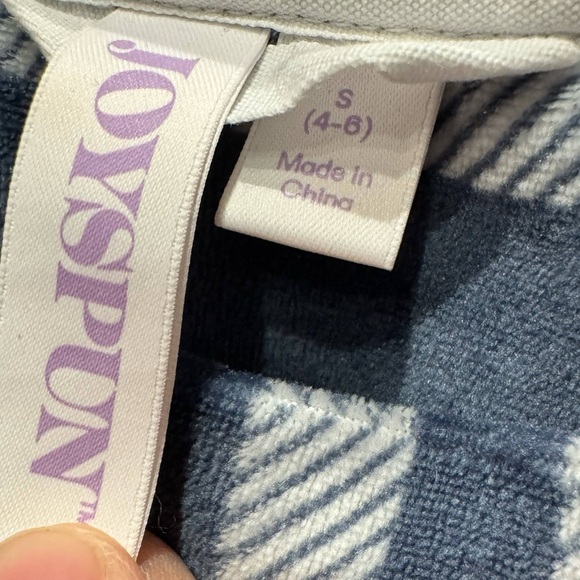 Plaid Grayish blue and Black Lounge Set SMALL 4-6 - Picture 7 of 8